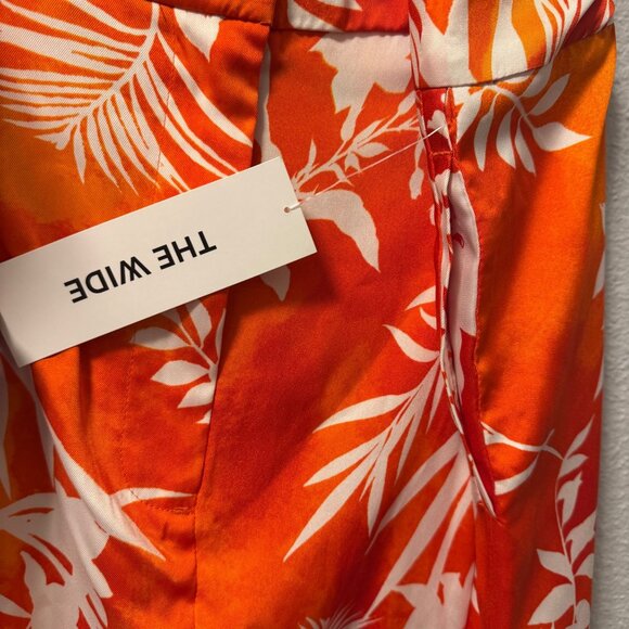 Ella Rafaella Tropical Print Skirt Sz 3X Orange & White Polyester. NWT - Picture 3 of 12